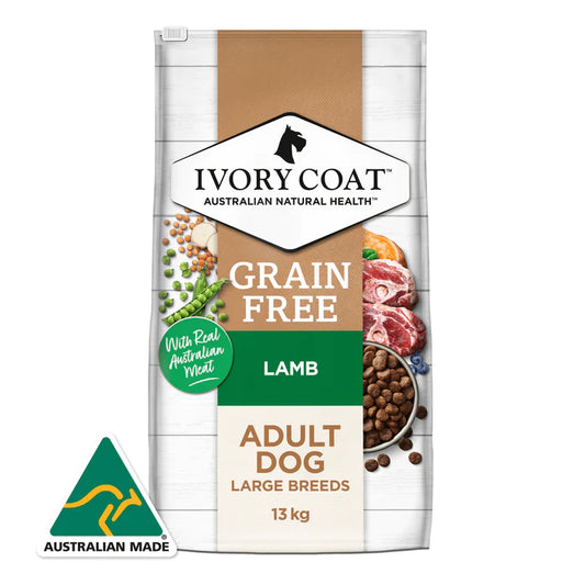 Ivory Coat Grain Free Adult Large Breed Dry Dog Food Lamb 13kg