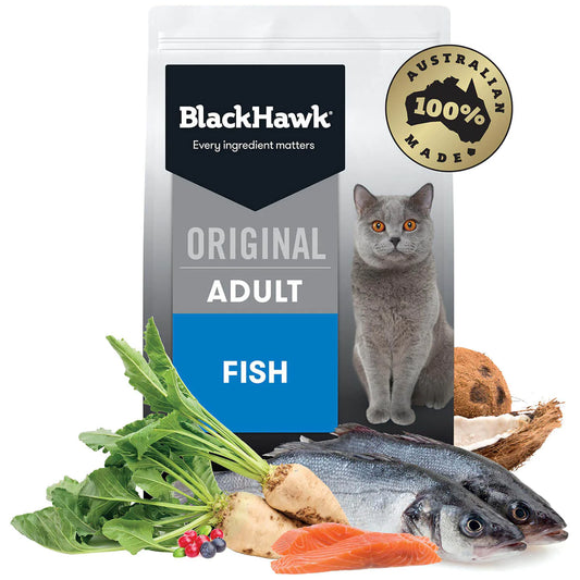 Black Hawk Fish Dry Cat Food