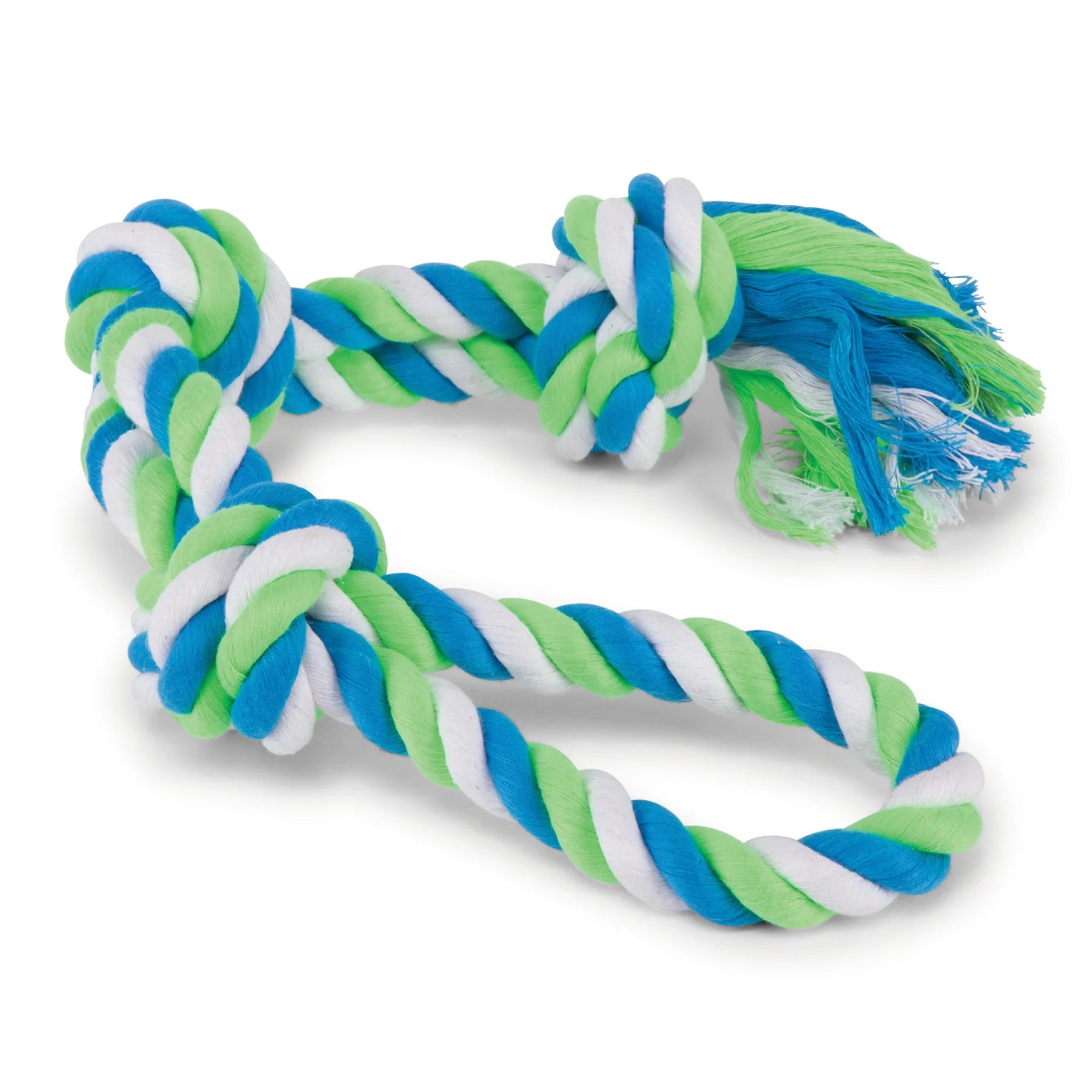 Twisted Rope 3 Knot Tug Dog Toy