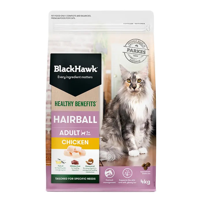 Black Hawk Hairball Healthy Benefits Adult Cat Food