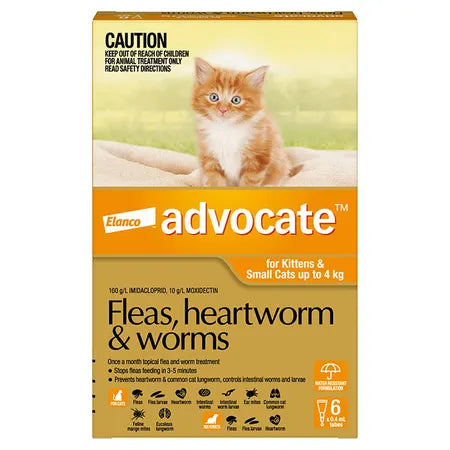 Advocate Cat for Small Cat - 0-4g (6pk)