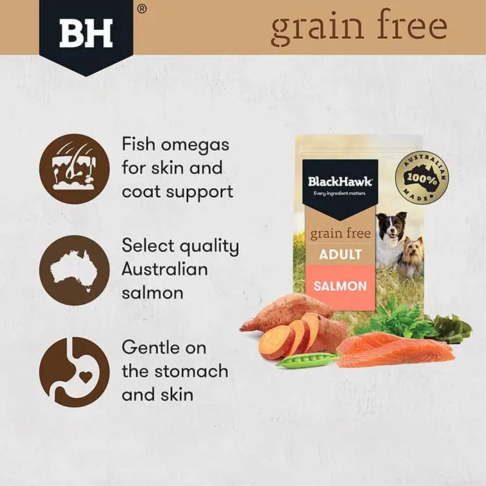 Black Hawk Salmon Grain Free Adult Dog Food