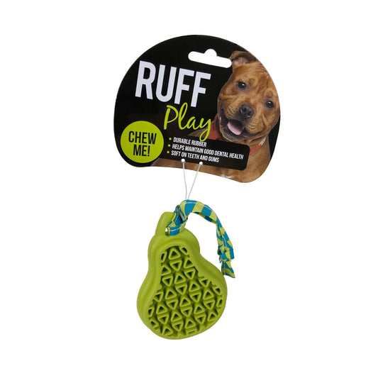 RUFF PLAY - Dog Toy Rubber Dental Pear