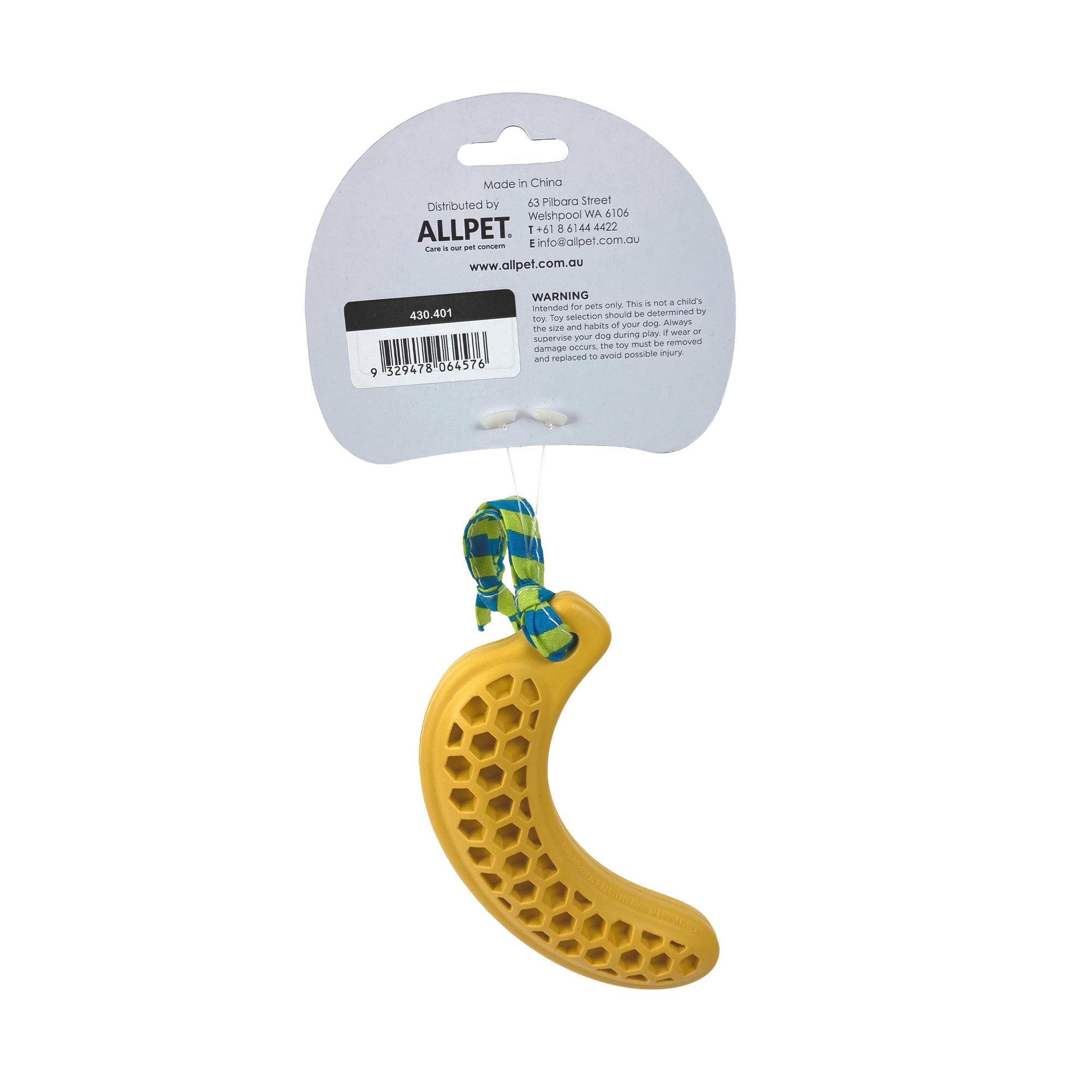 RUFF PLAY - Dog Toy Rubber Dental Banana