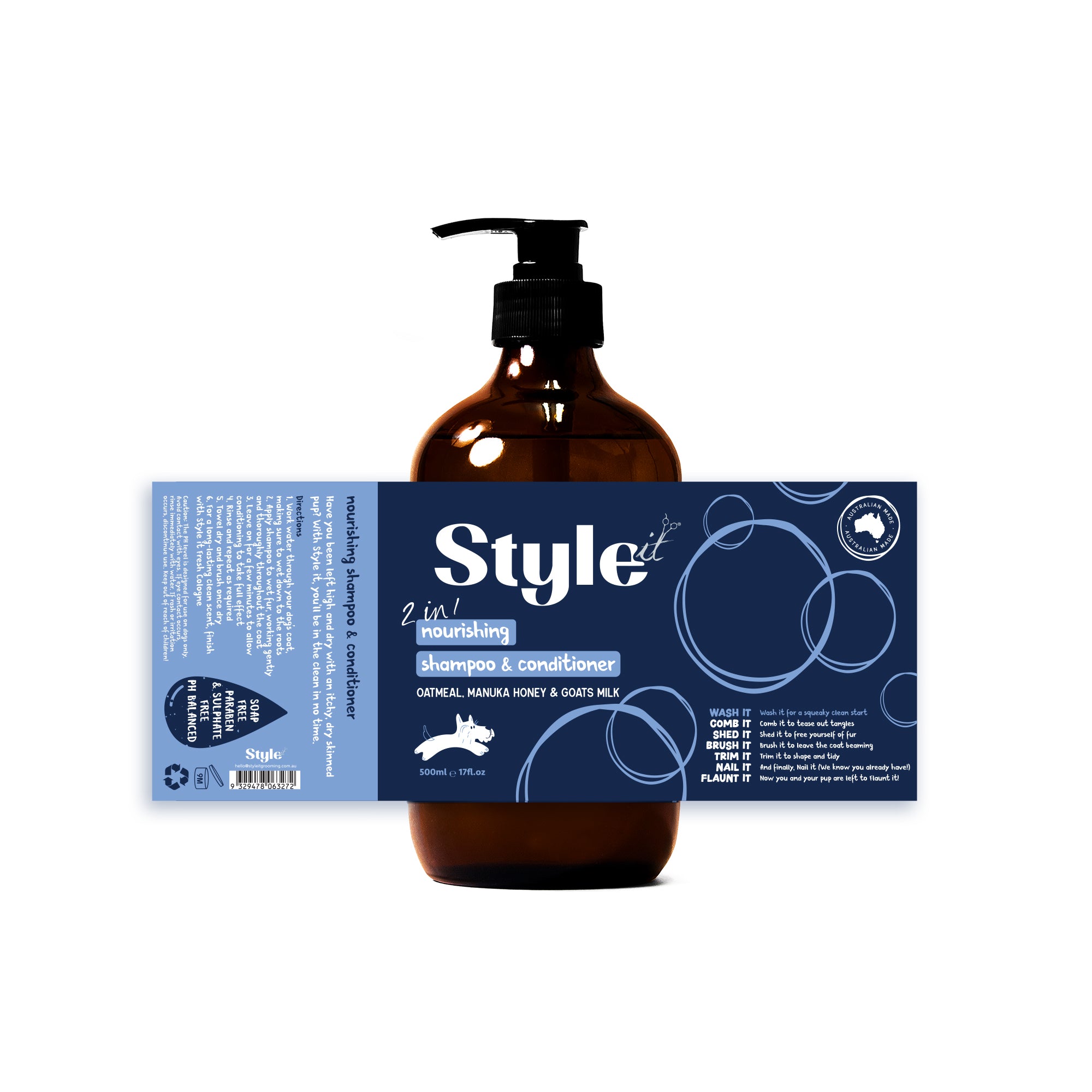 StyleIt 2 in 1 Nourishing Shampoo & Conditioner 500ml