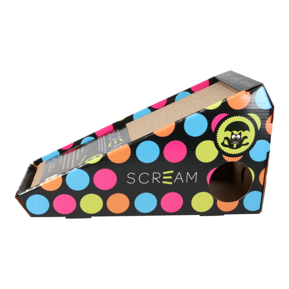 Scream INCLINE CAT SCRATCHER Loud Multicolour 48x20x25cm