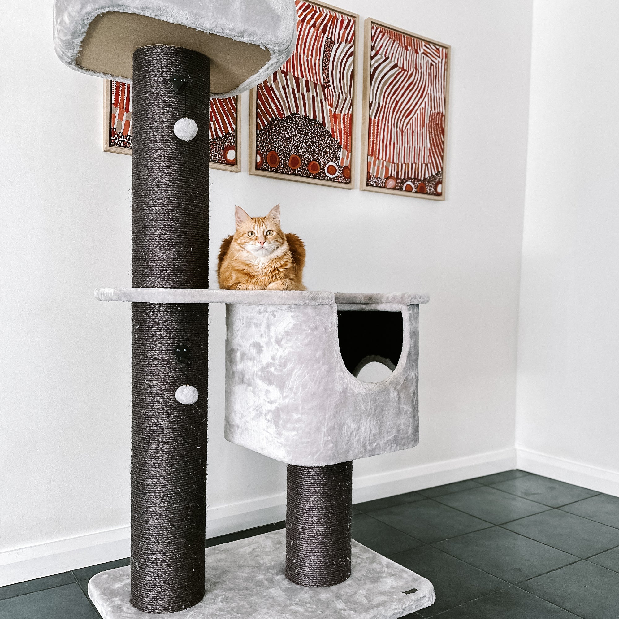 Cattitude Cat Scratch Post - Playground Condo