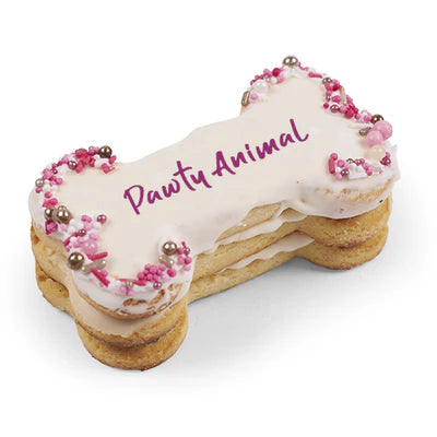 Barney's Barkery Dog Birthday Bone Cake - Pink