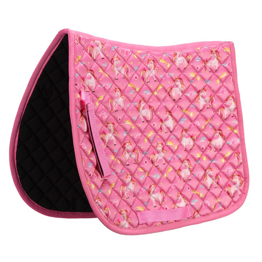 Bambino Pony Saddle Pad - Pink Unicorn