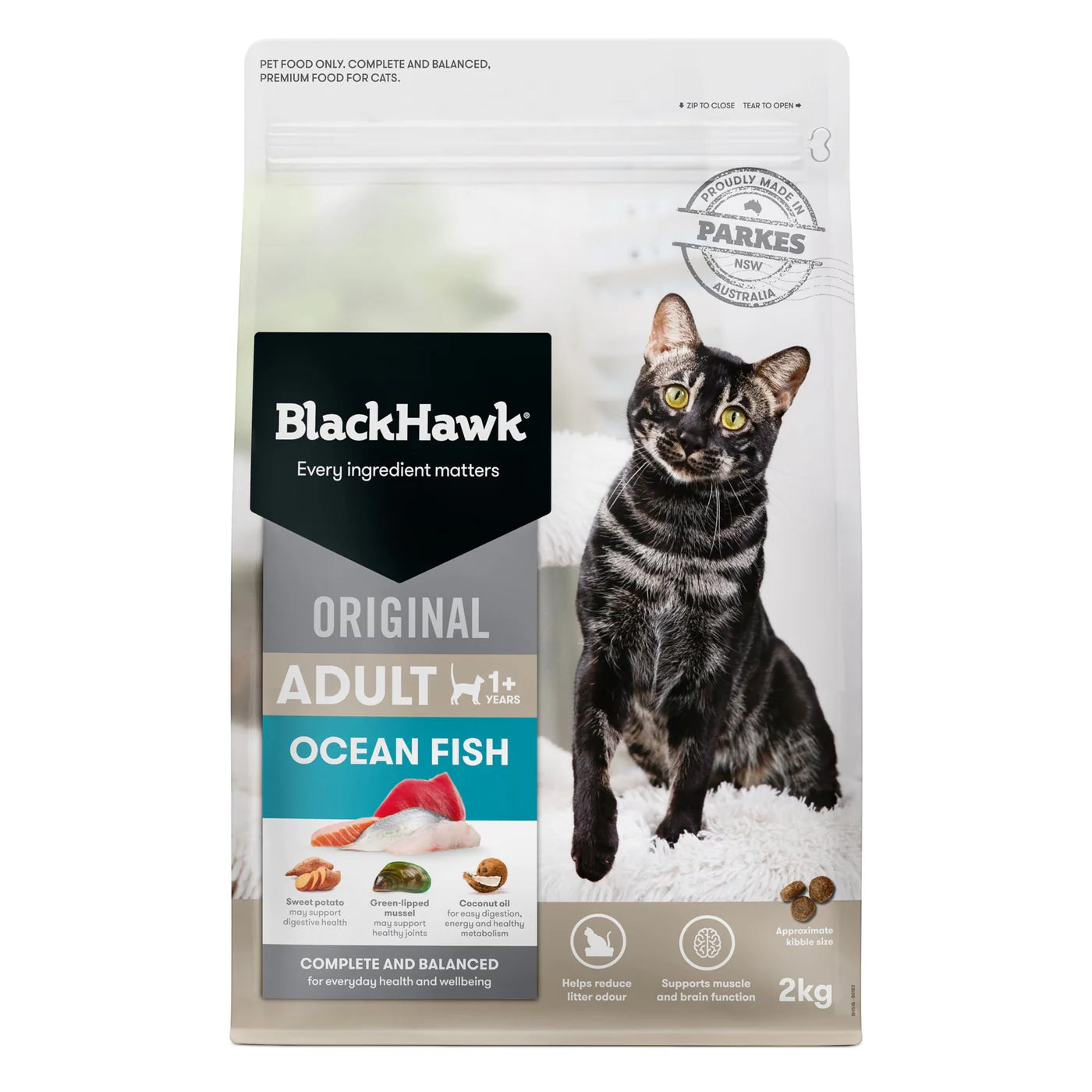 Black Hawk Ocean Fish Dry Cat Food