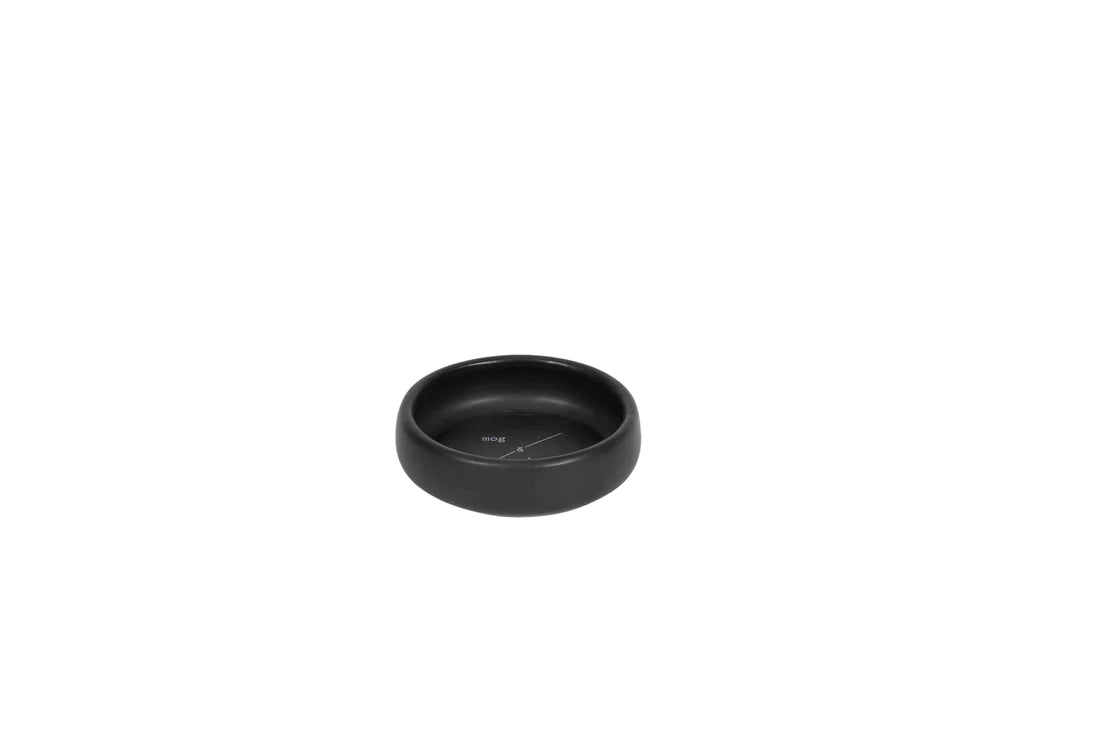 Mog & Bone Ceramic Cat Bowl - Black