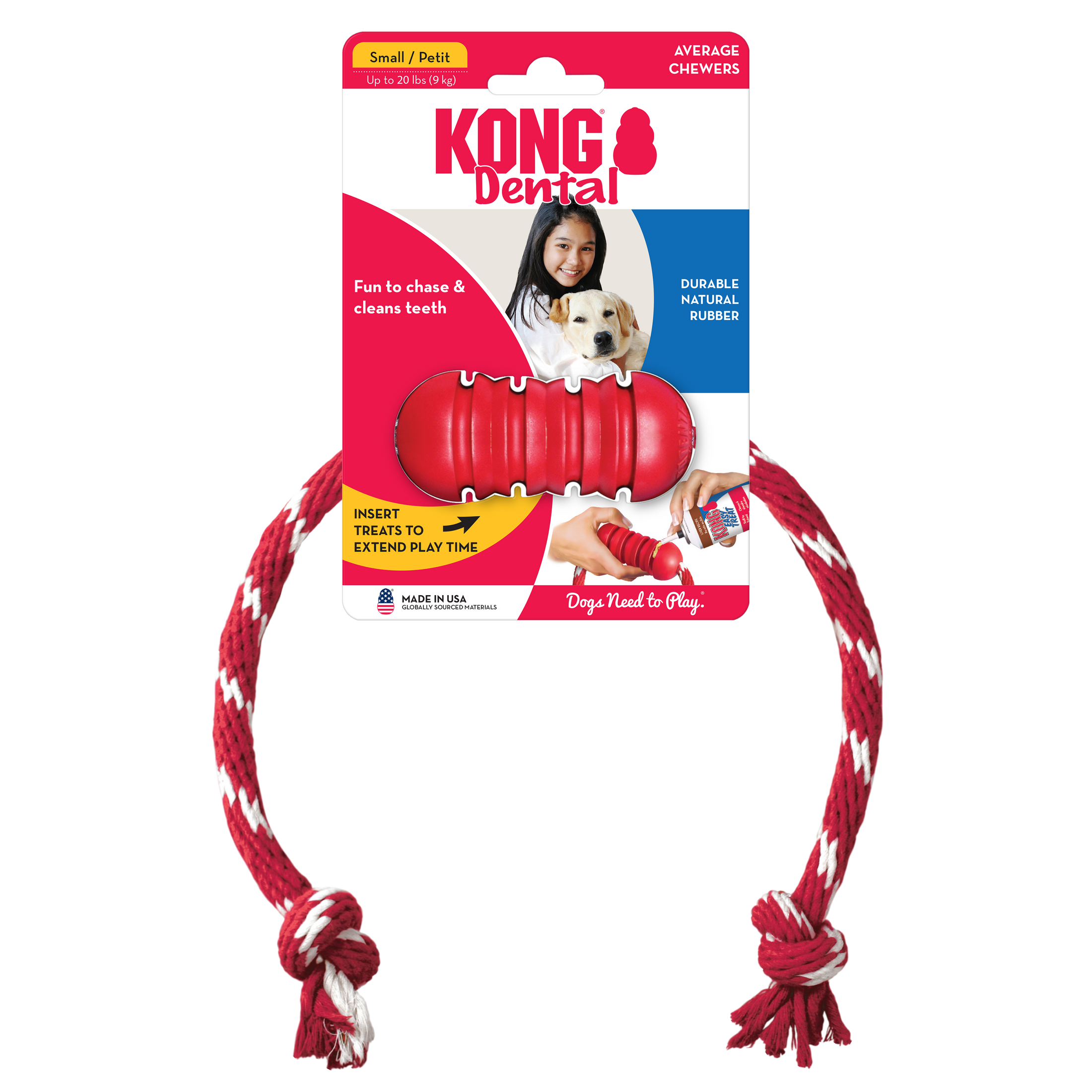 KONG® Dental w/Rope