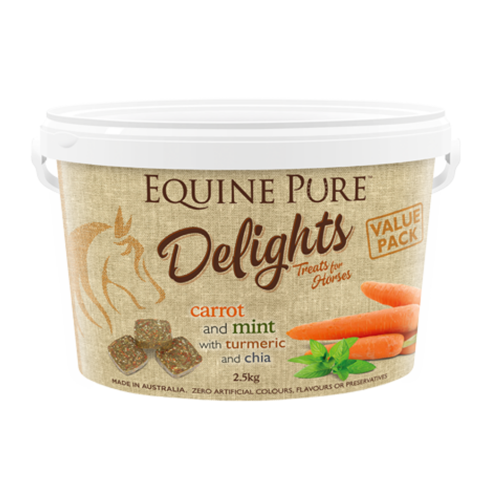 Equine Pure Delights Carrot & Mint with Turmeric & Chia