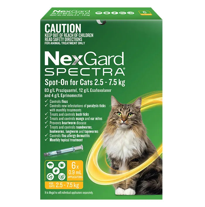 Nexgard Spectra for Spot-On for Large Cats 2.5 - 7.5kg