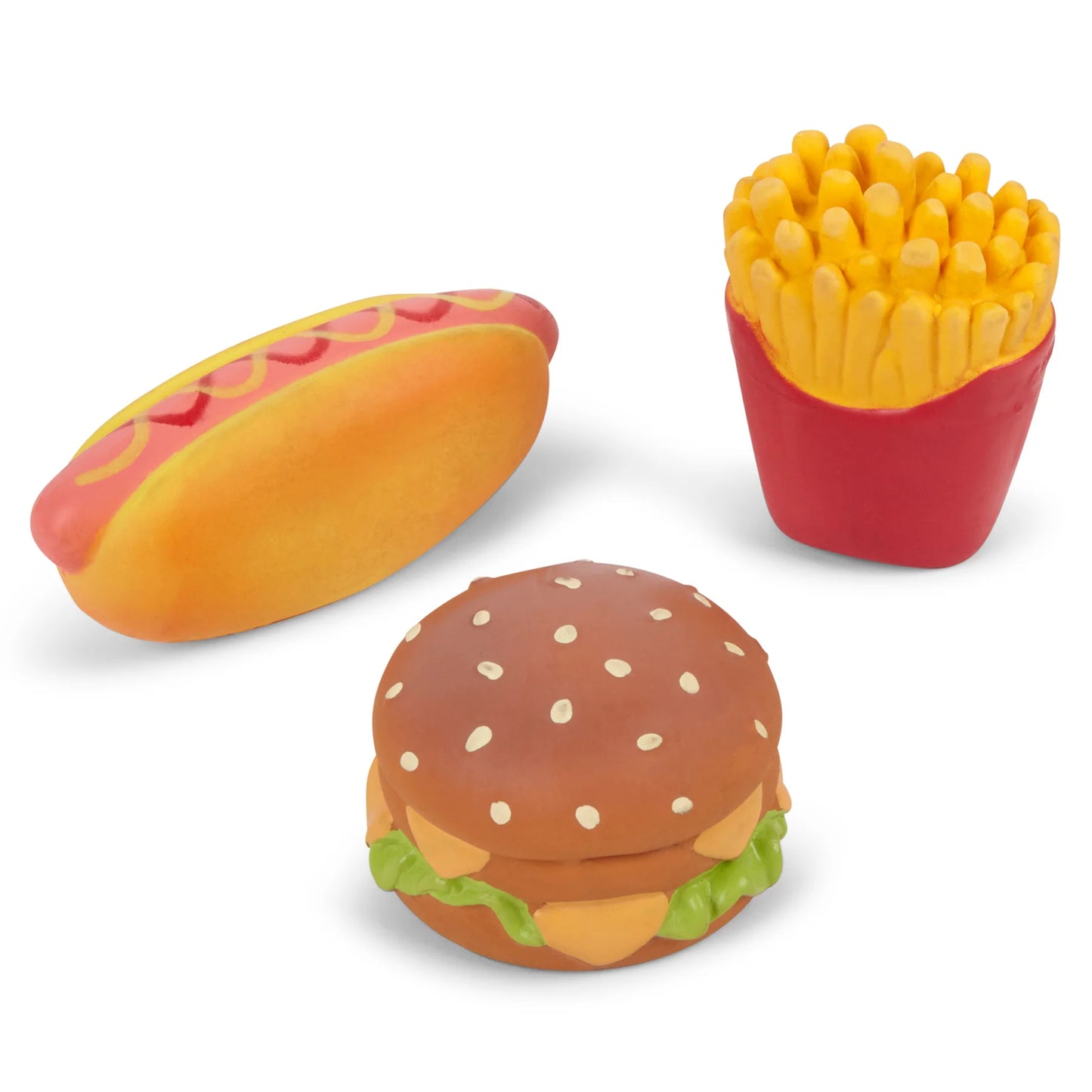 Fast Foodies Squeaky Dog Toy - Minis