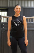 Load image into Gallery viewer, BARE Silver Logo Tank Top - Black
