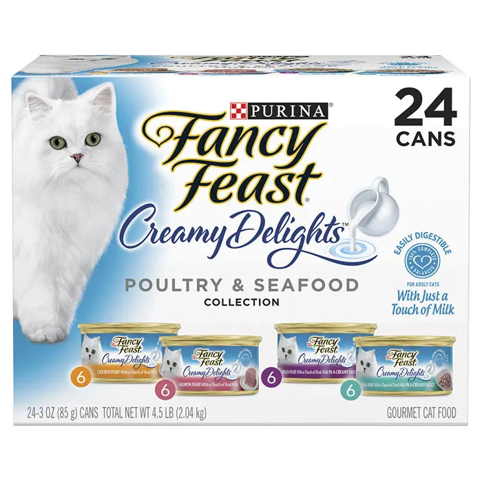 Fancy Feast Creamy Delight Variety Adult Cat Food 85g 24PK