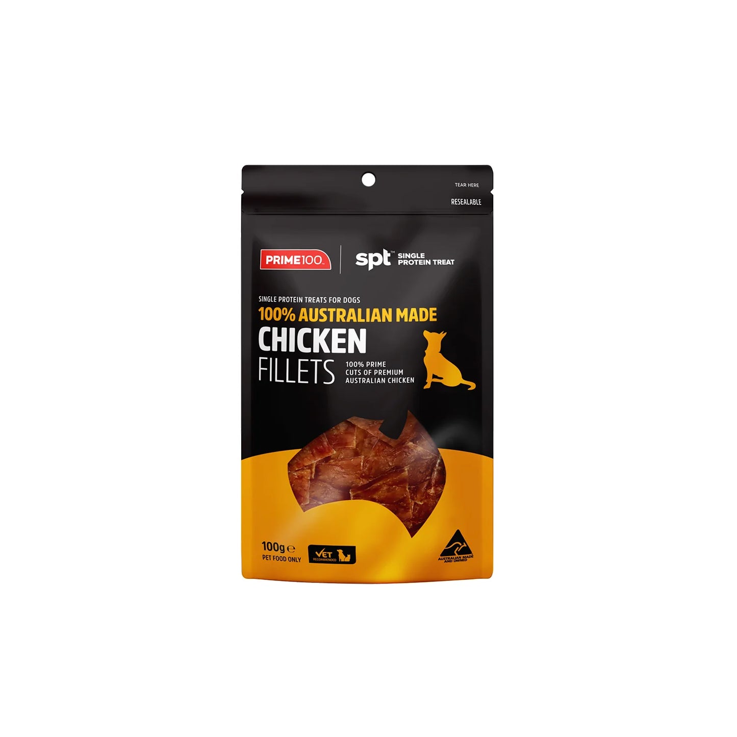 Prime 100 SPT Chicken Fillets Treats 100g