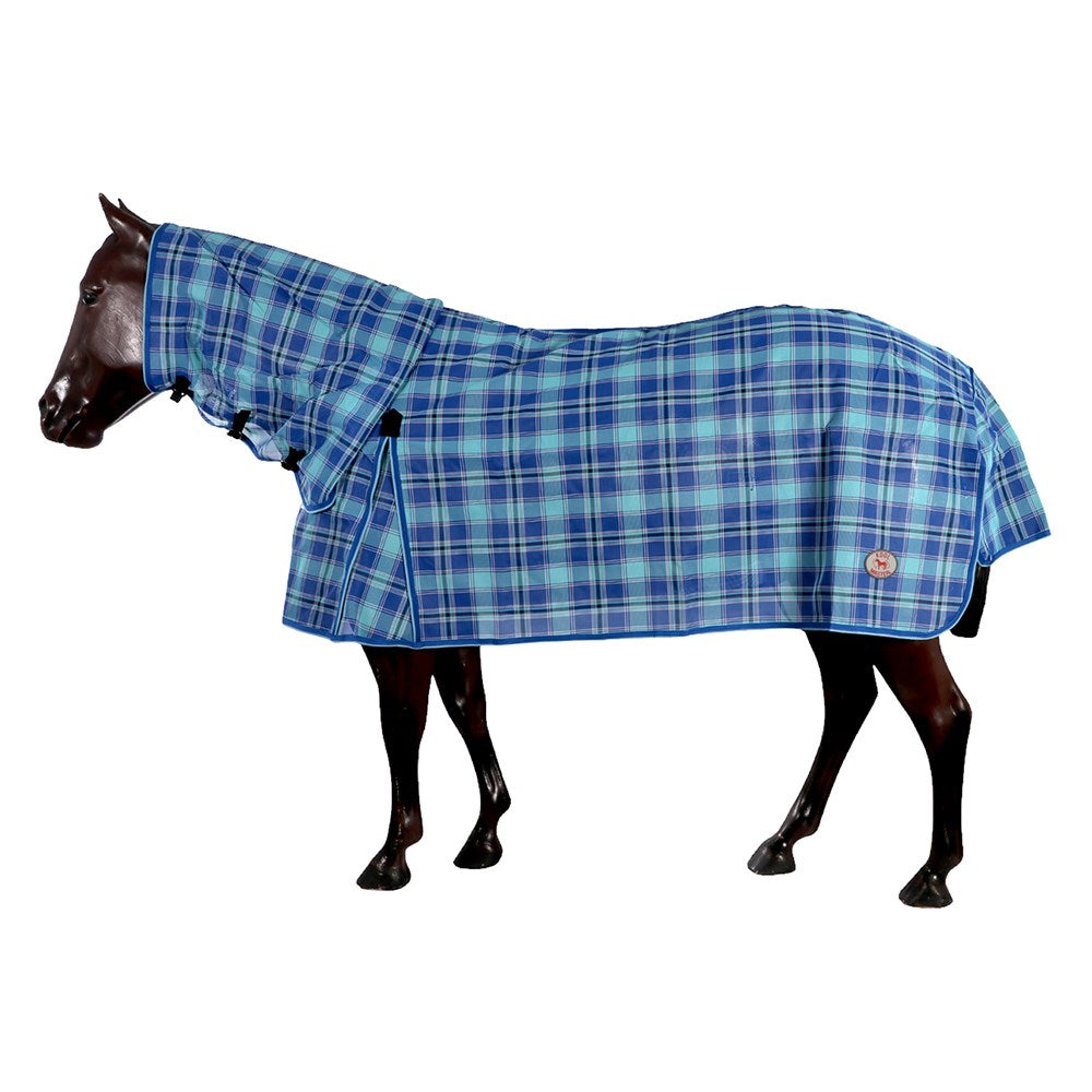 PVC Shade Mesh Horse Rug Combo Navy/Blue