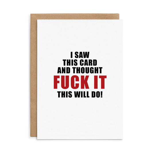 Defamations - I saw this card - funny all occasions card