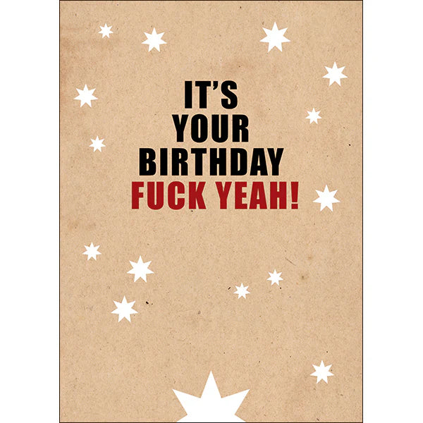 Defamations - F*ck yeah rude birthday card