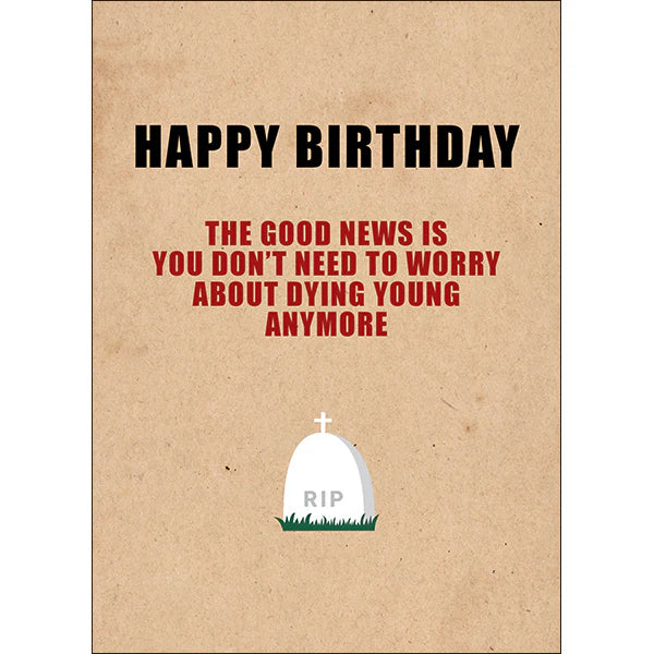 Defamations - The good news rude birthday card