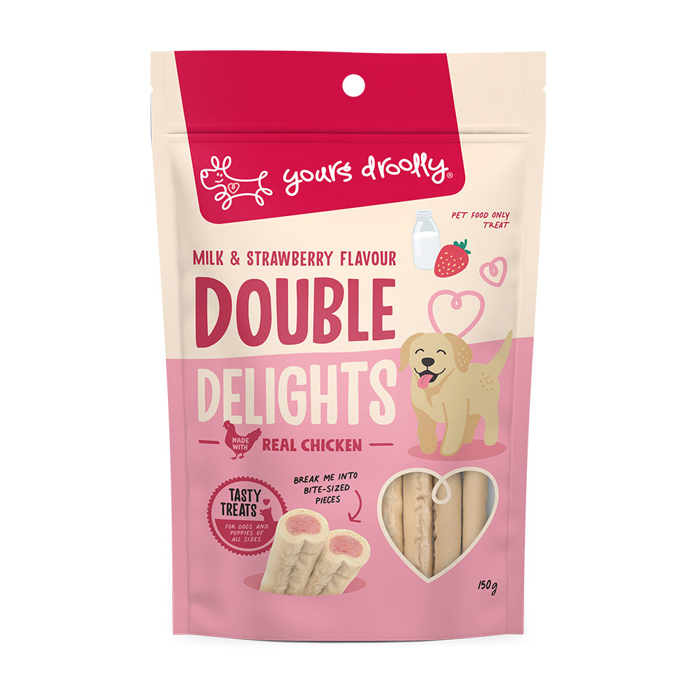 Yours Drooly - Double Delights - Milk & Strawberry