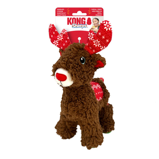 KONG Dog Toys Holiday Sherps Reindeer Md