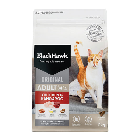 Black Hawk Chicken and Kangaroo Dry Cat Food