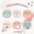 Load image into Gallery viewer, Heart cards - Eucalyptus Blossom Seed Cards
