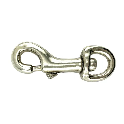 Round Swivel Eye Snaphook - Nickel Plated 25mm