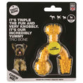 Load image into Gallery viewer, Tasty Bone Nylon Trio Bone For Dogs - Chicken
