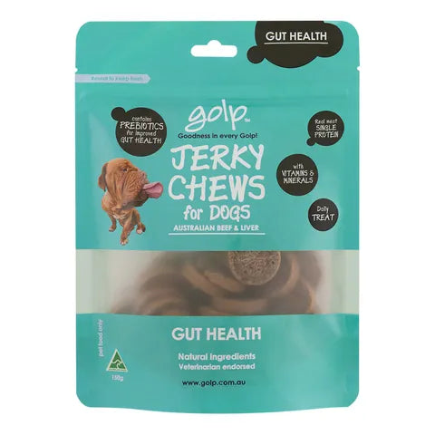 Golp Jerky Chews - Beef & Liver 150g