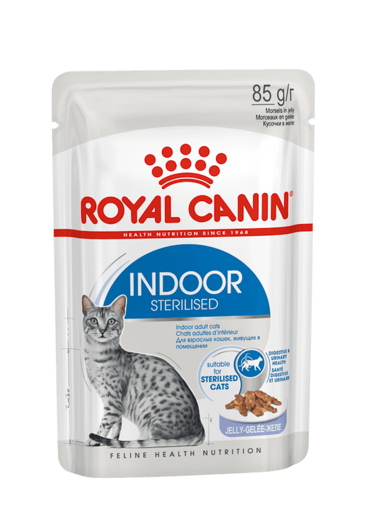 Royal Canin Indoor Jelly Adult 12x85g Wet Cat Food
