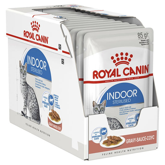 Royal Canin Indoor Sterilised Adult 12x85g Wet Cat Food