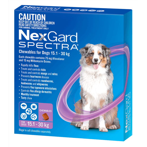 Nexgard Spectra for Dogs 15.1 - 30kg