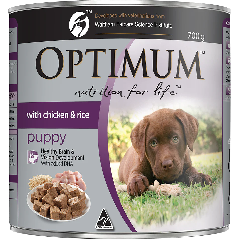 OPTIMUM Puppy with Chicken and Rice Wet Dog Food