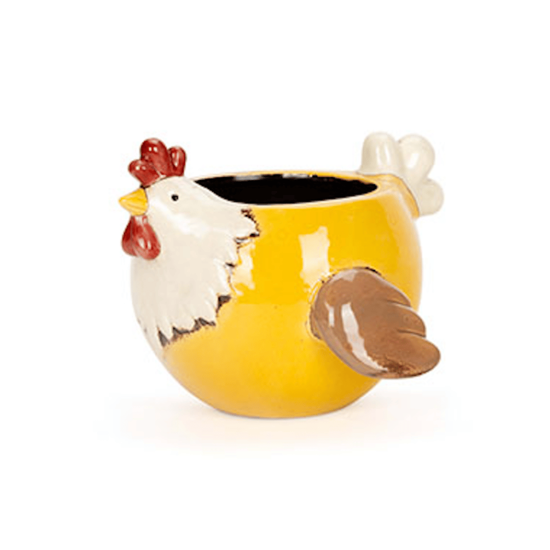 Sitting Chicken Planter