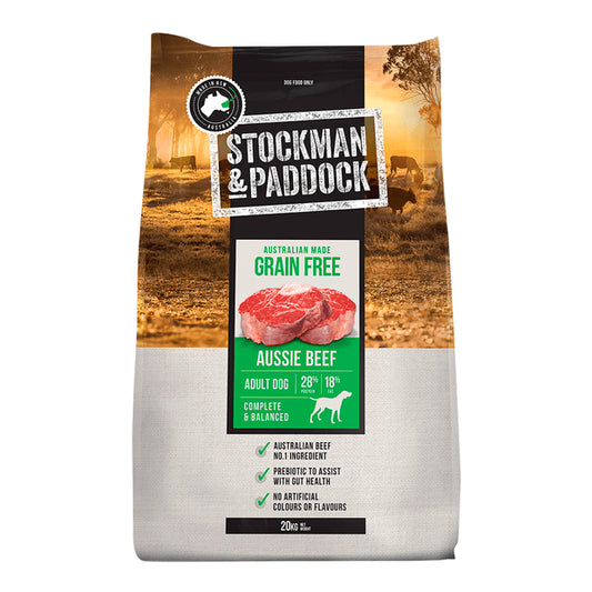 Stockman & Paddock Grain Free Beef Dog Food 20kg