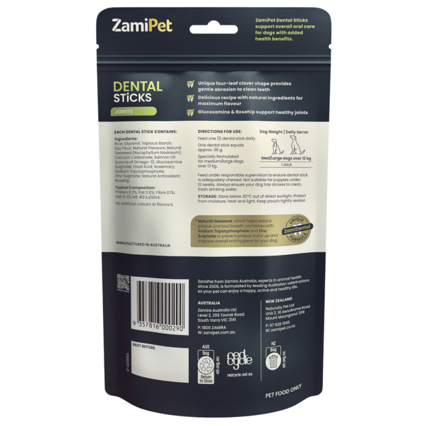 Zamipet Dental Sticks (Joints) Adult Medium/Large Dog 200g
