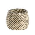Load image into Gallery viewer, Palau Seagrass Woven Planter Belly Black
