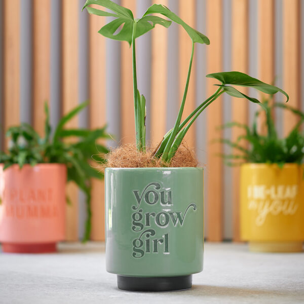 Ceramic Planter - You Grow Girl
